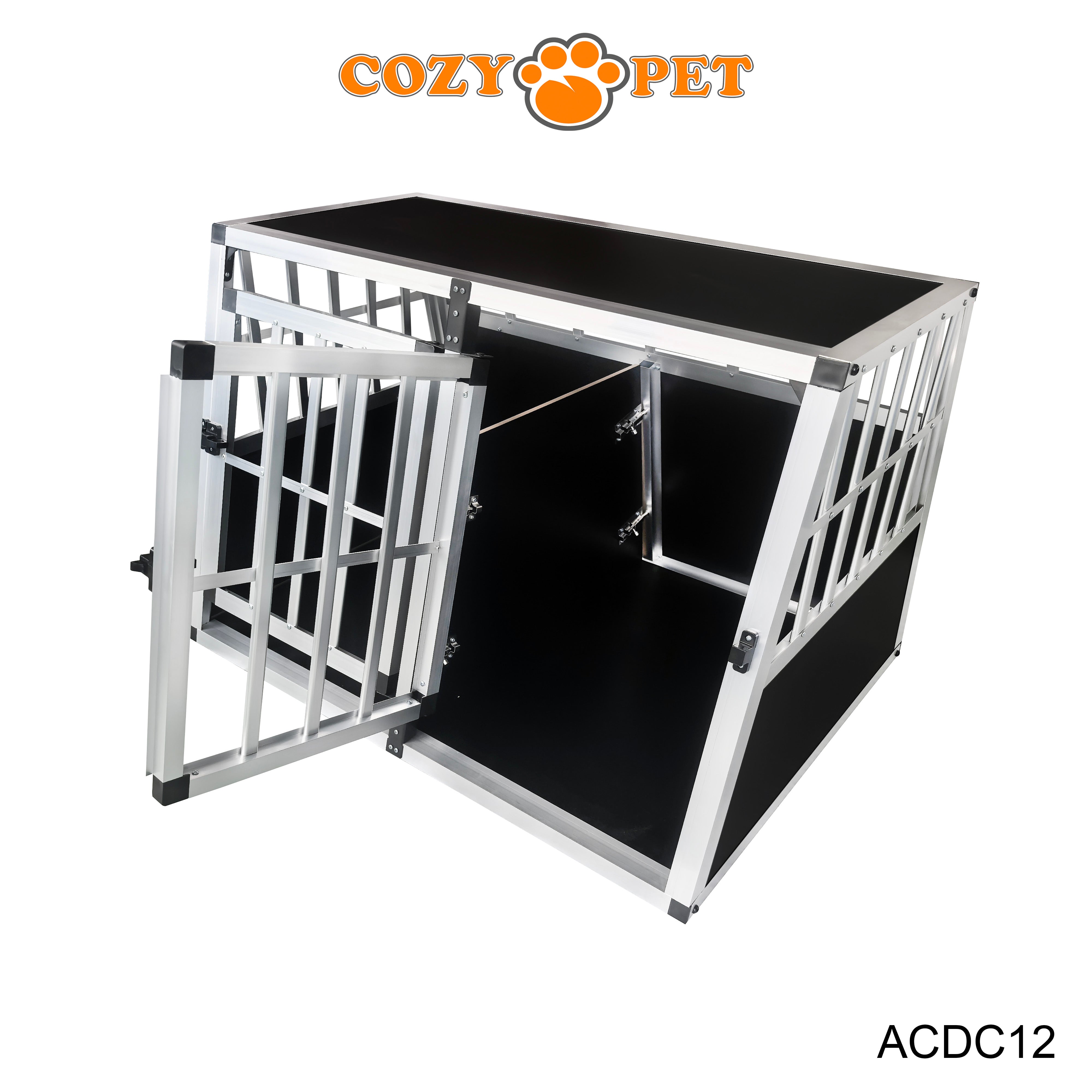 Aluminium Car Dog Cage by Cozy Pet Travel Puppy Crate Pet Carrier Transport ACDC12