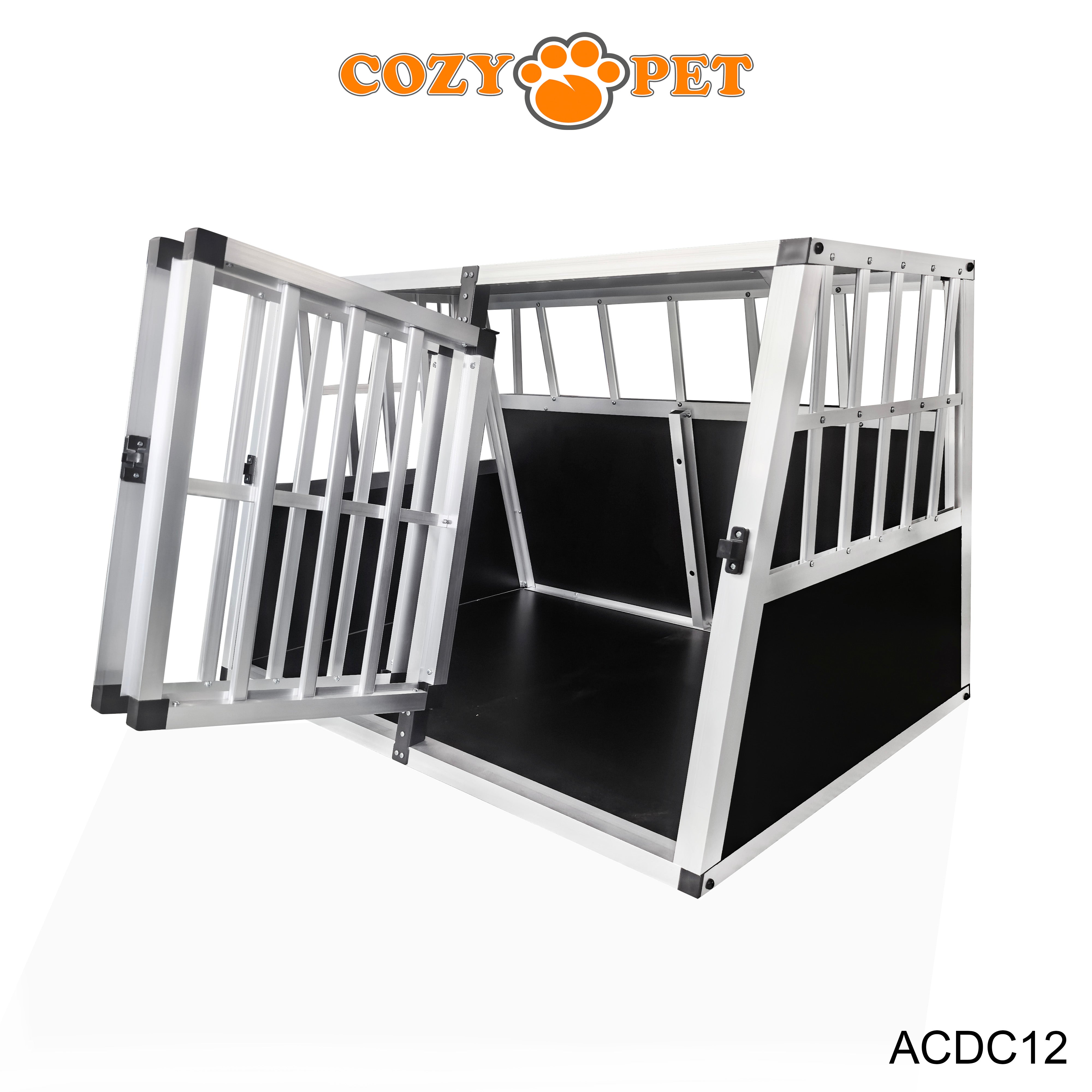 Aluminium Car Dog Cage by Cozy Pet Travel Puppy Crate Pet Carrier Transport ACDC12