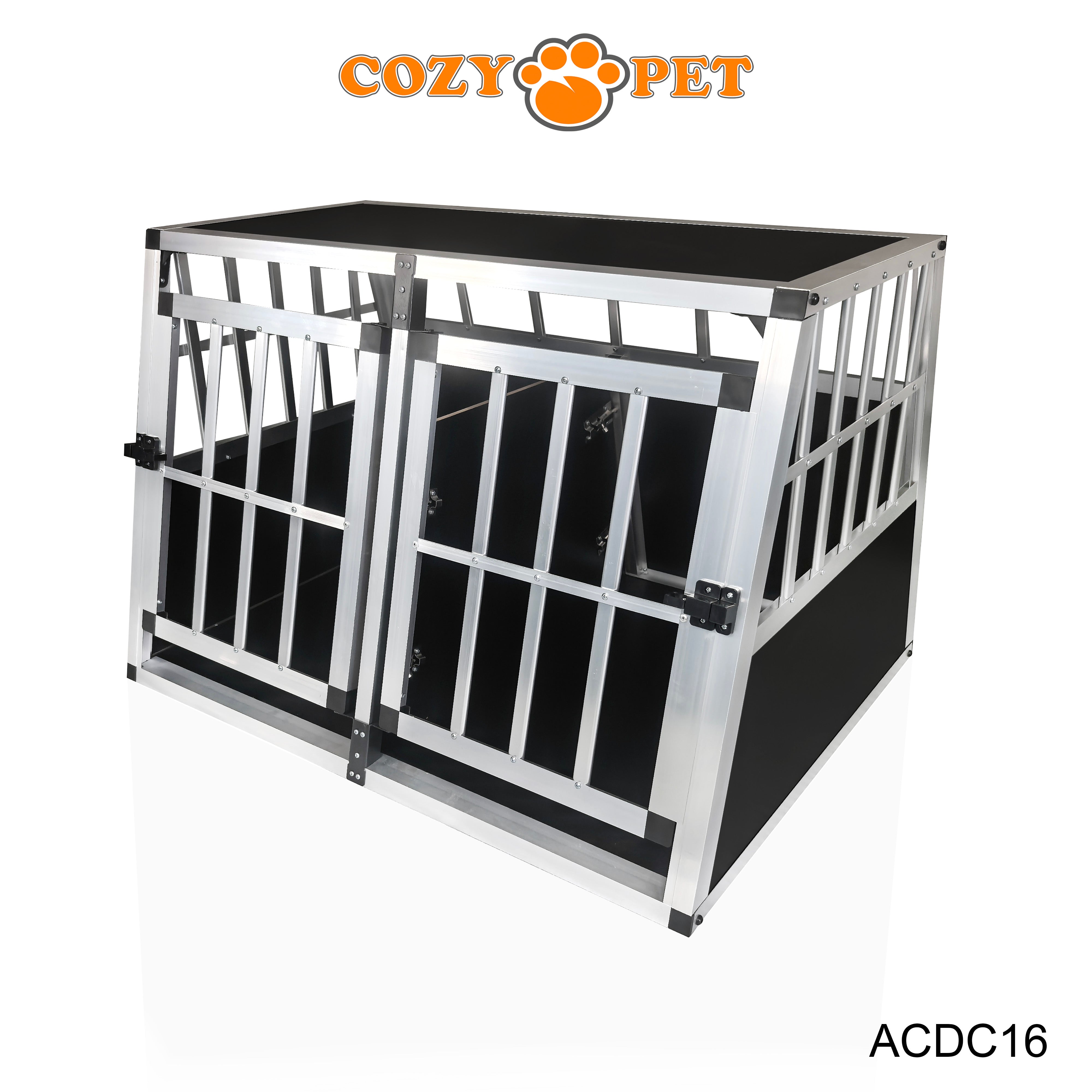 Aluminium Car Dog Cage by Cozy Pet Travel Puppy Crate Pet Carrier Transport ACDC16