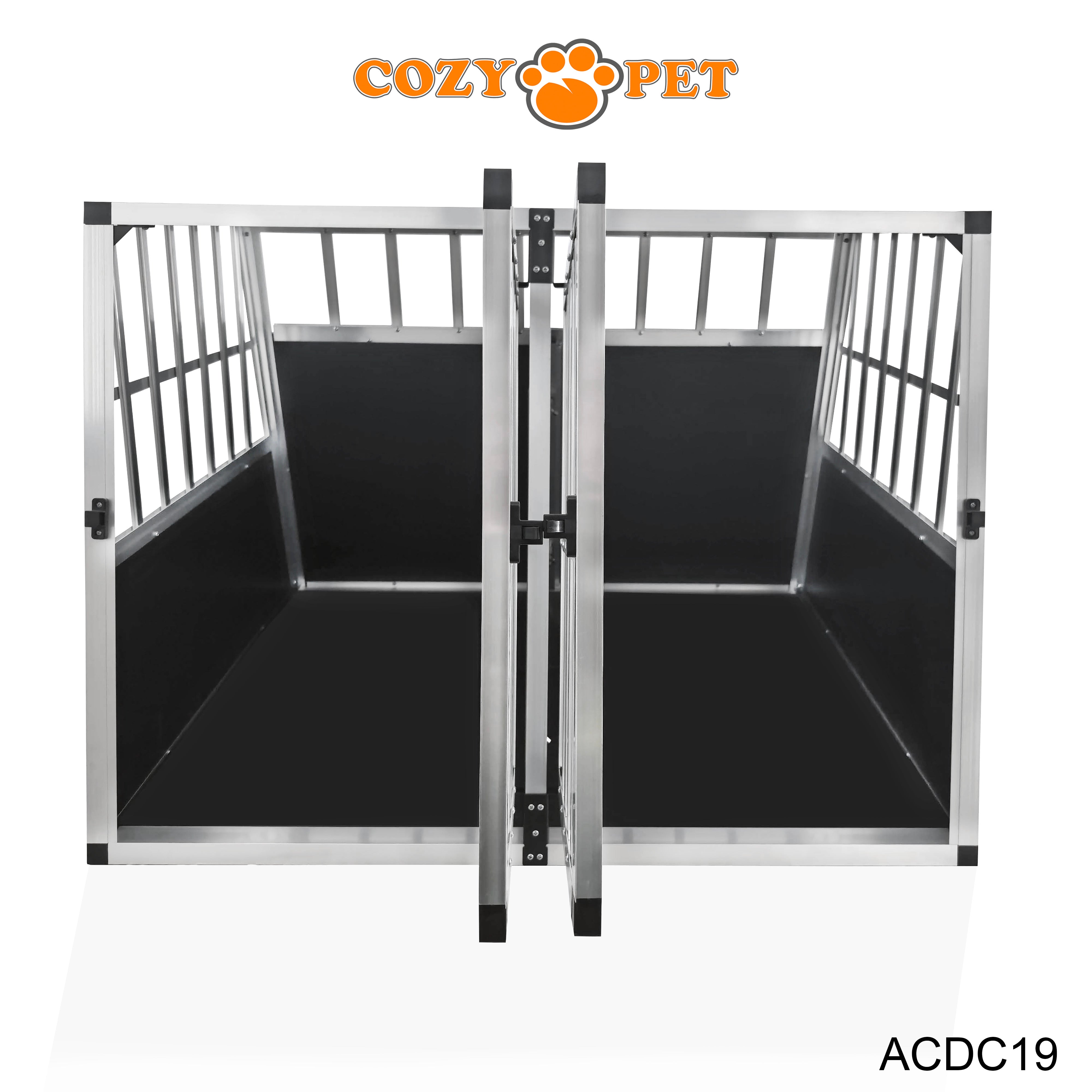 Aluminium Car Dog Cage by Cozy Pet Travel Puppy Crate Pet Carrier Transport ACDC19