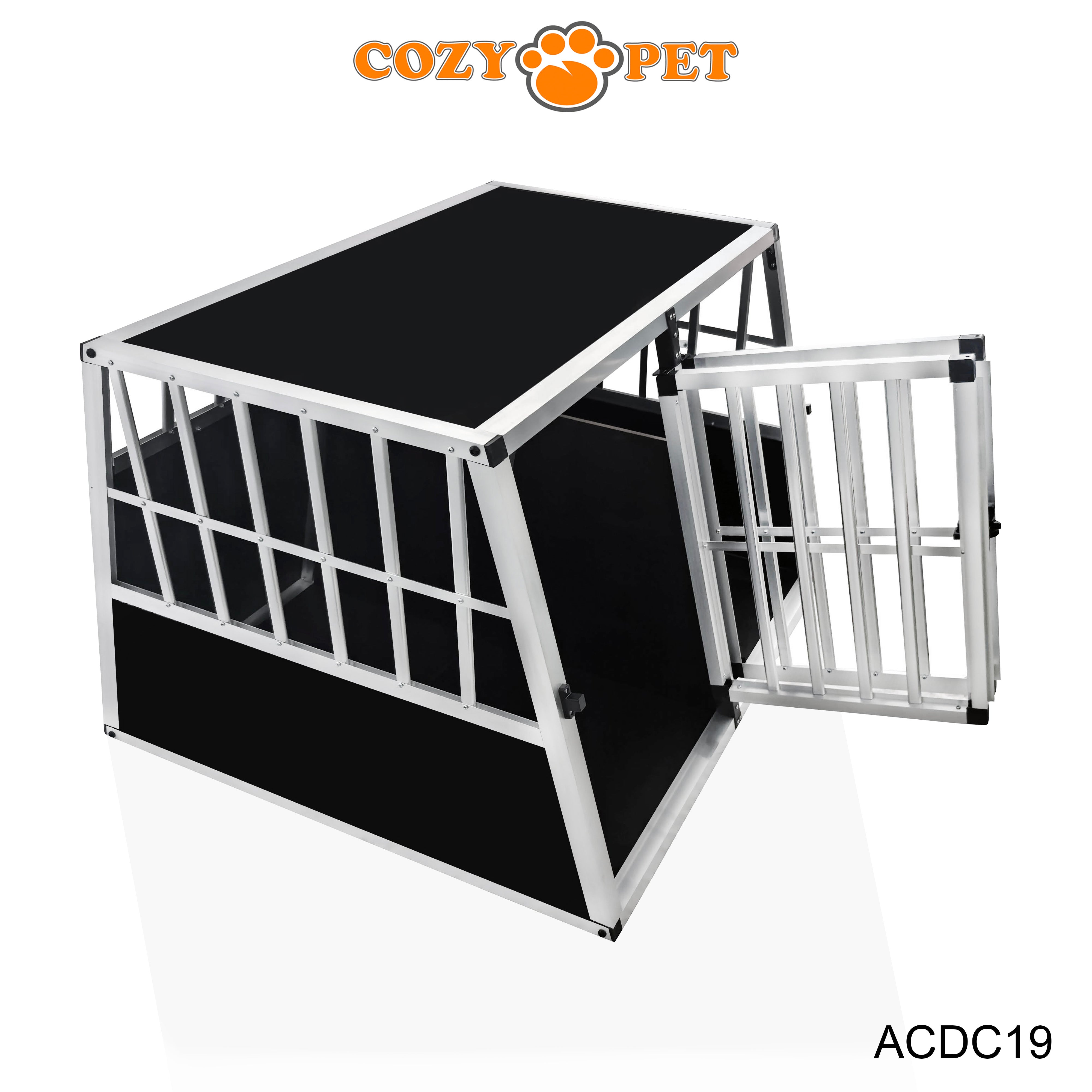 Aluminium Car Dog Cage by Cozy Pet Travel Puppy Crate Pet Carrier Transport ACDC19