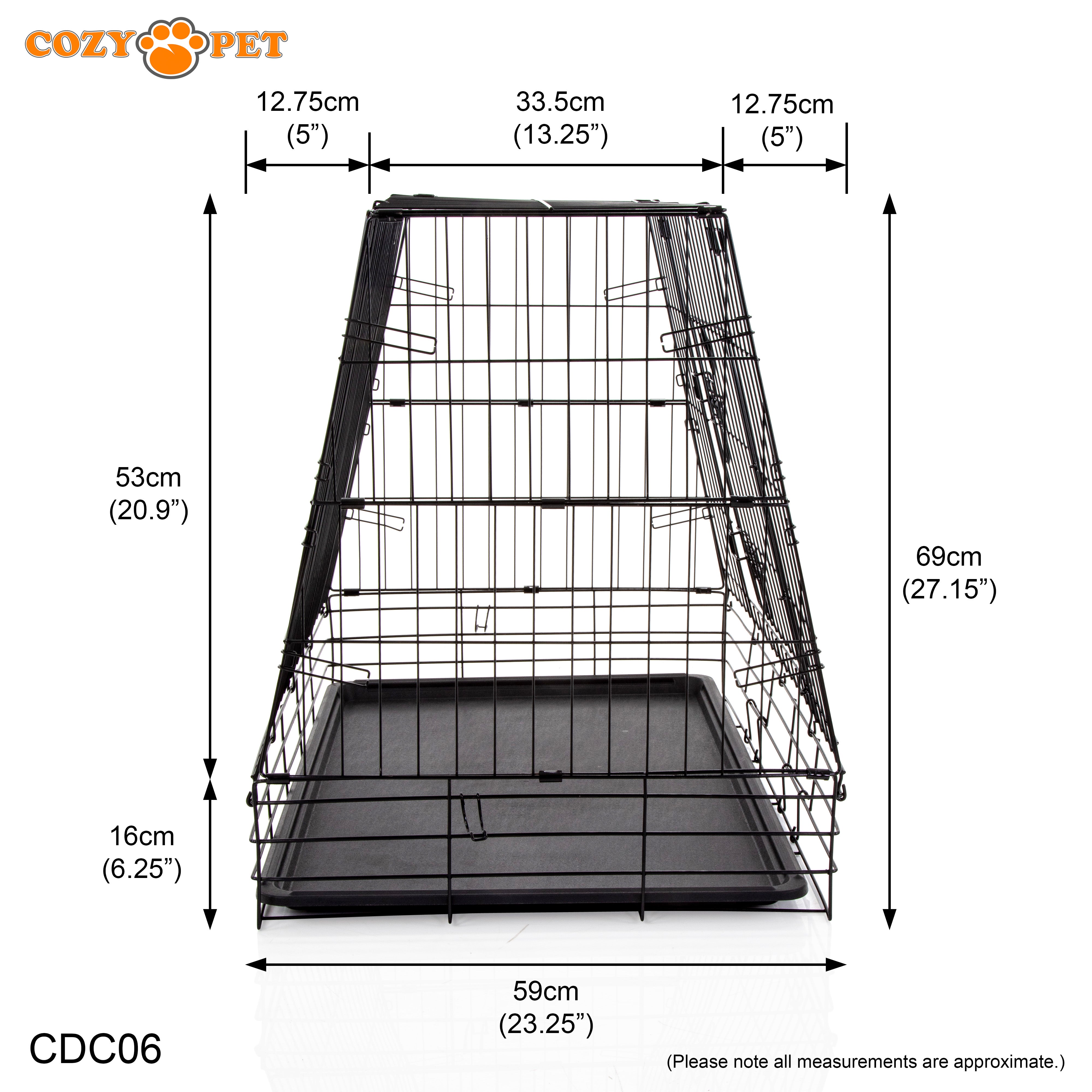 Car Dog Cage 36" With Vet Bed by Cozy Pet Travel Puppy Crate Pet Carrier Transport NEW Model CDC06 + VB36C