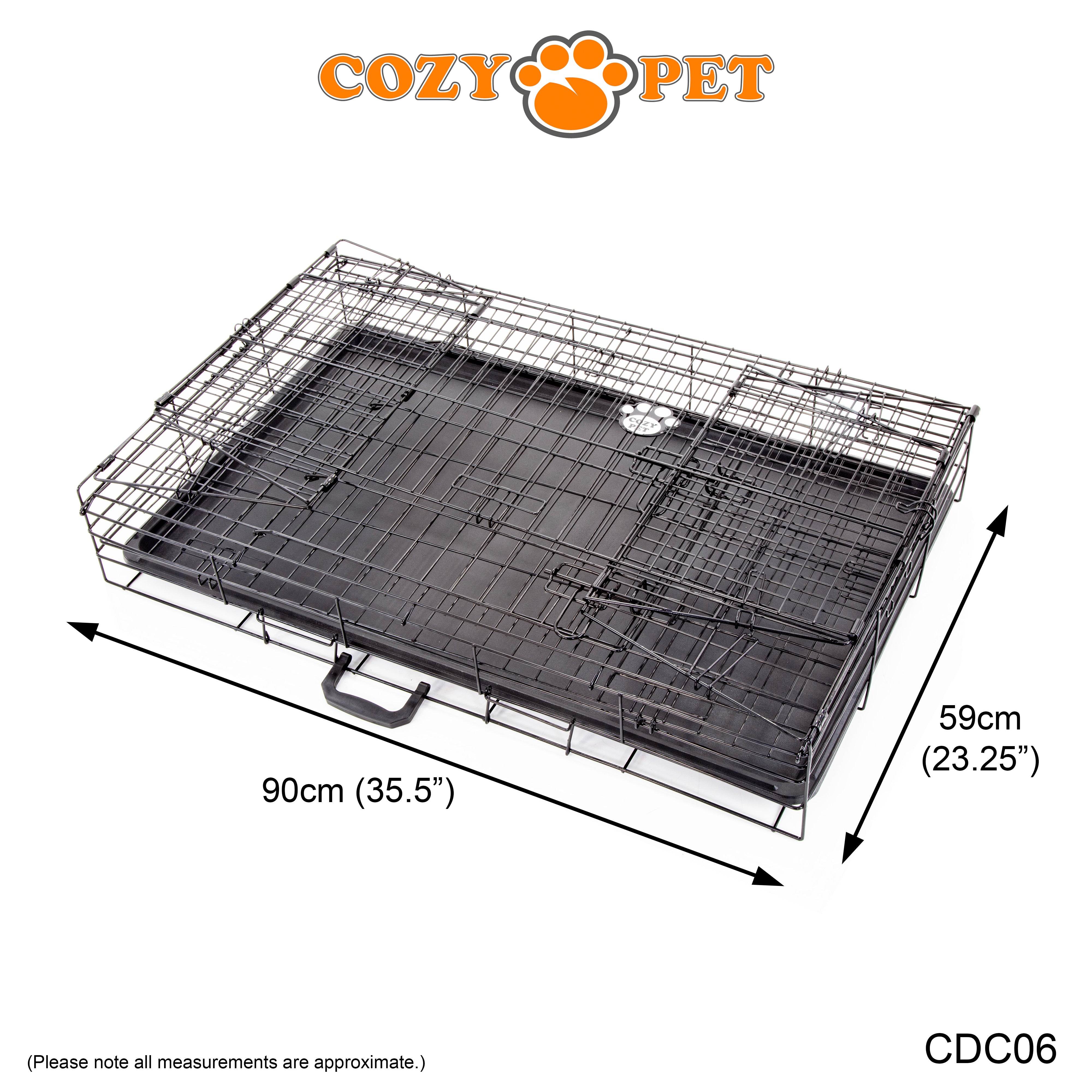 Car Dog Cage 36" With Vet Bed by Cozy Pet Travel Puppy Crate Pet Carrier Transport NEW Model CDC06 + VB36C