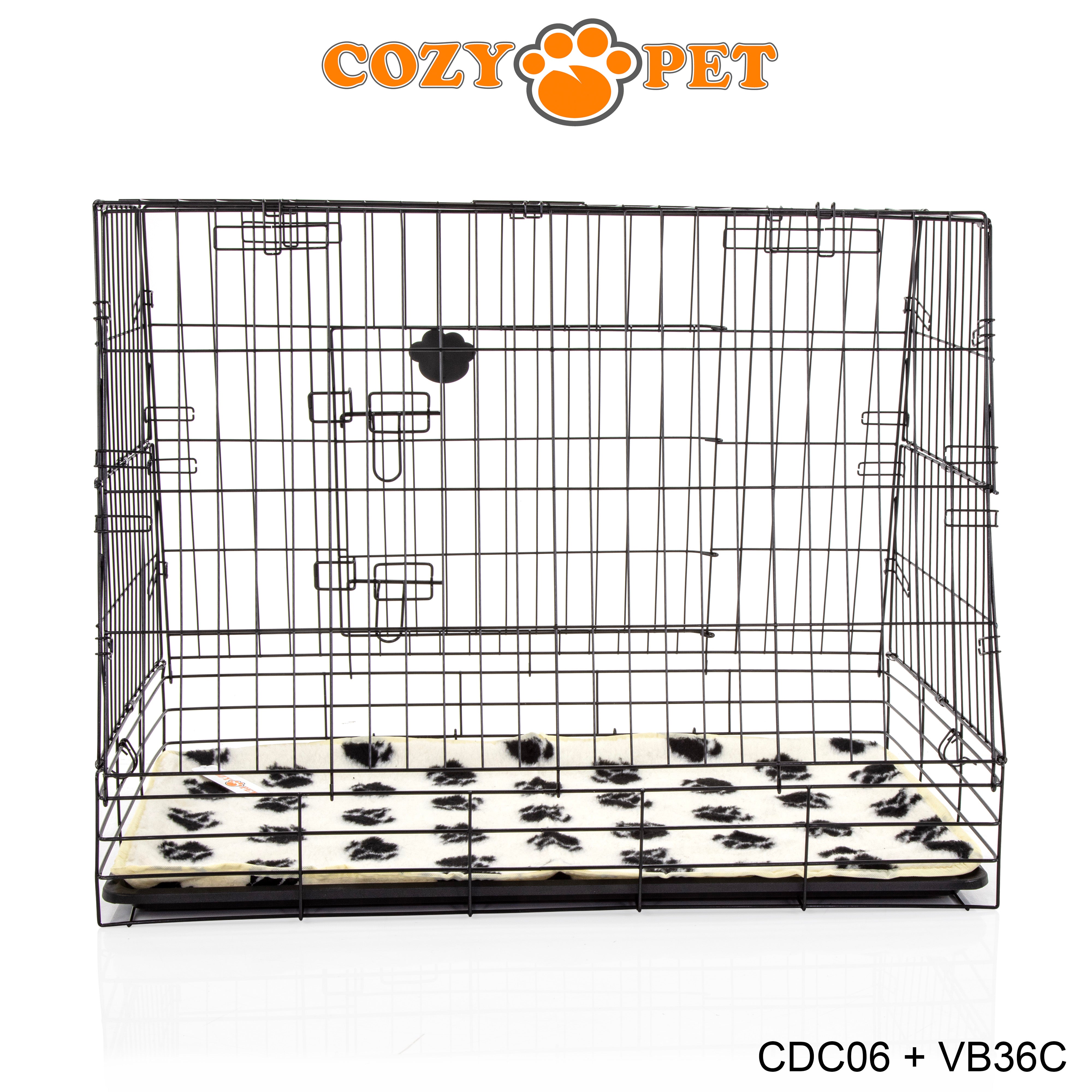 Car Dog Cage 36" With Vet Bed by Cozy Pet Travel Puppy Crate Pet Carrier Transport NEW Model CDC06 + VB36C