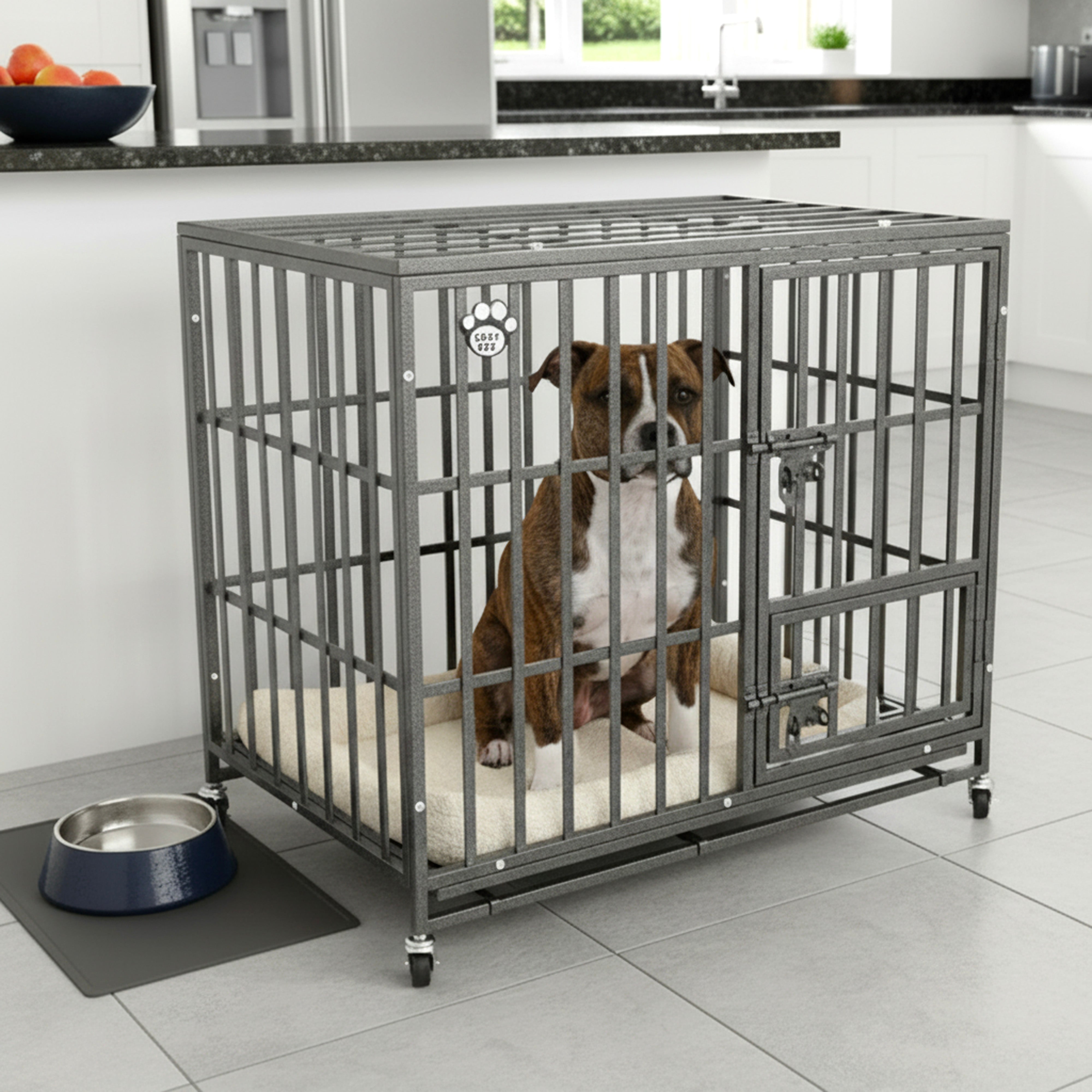 Cozy Pet Heavy Duty Dog Crate 36" M Steel Dog Cage Vet Groomers Commercial Use Kennel HDDC01