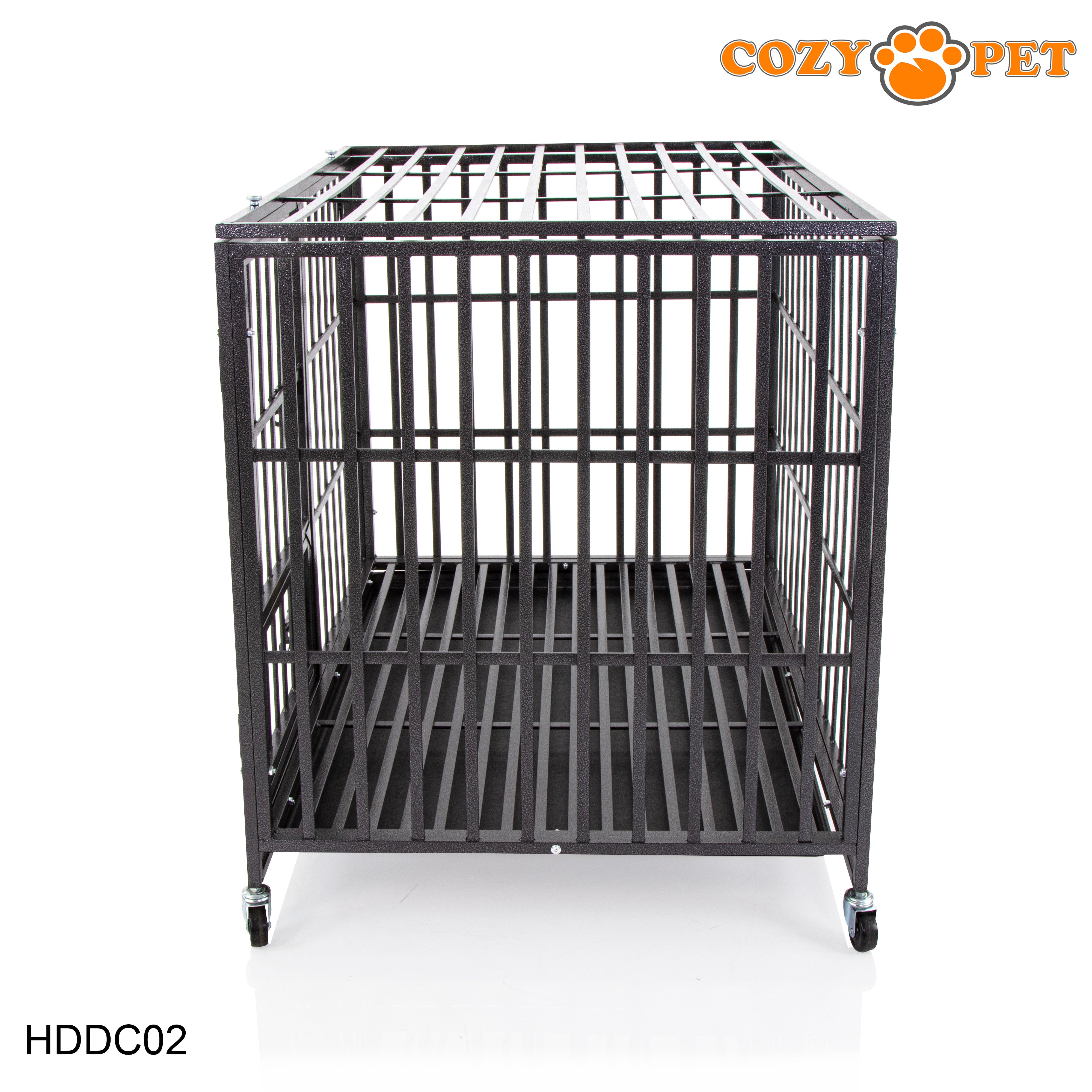 Heavy Duty Dog Cage 42" L By Cozy Pet Steel Crate Vet Groomers Commercial Use Kennel HDDC02