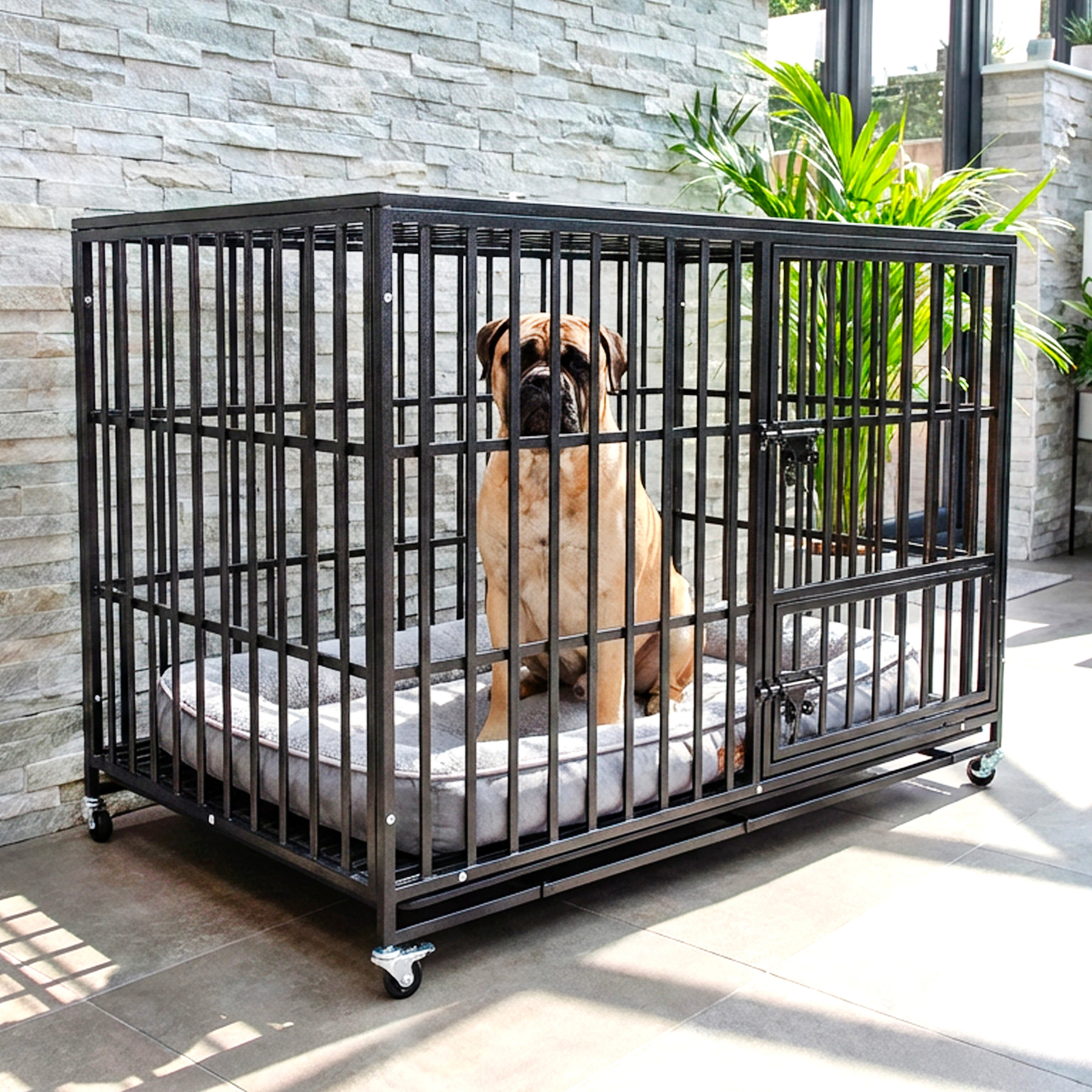 Cozy Pet Heavy Duty Dog Crate 49" XL Steel Dog Cage Vet Groomers Commercial Use Kennel HDDC03