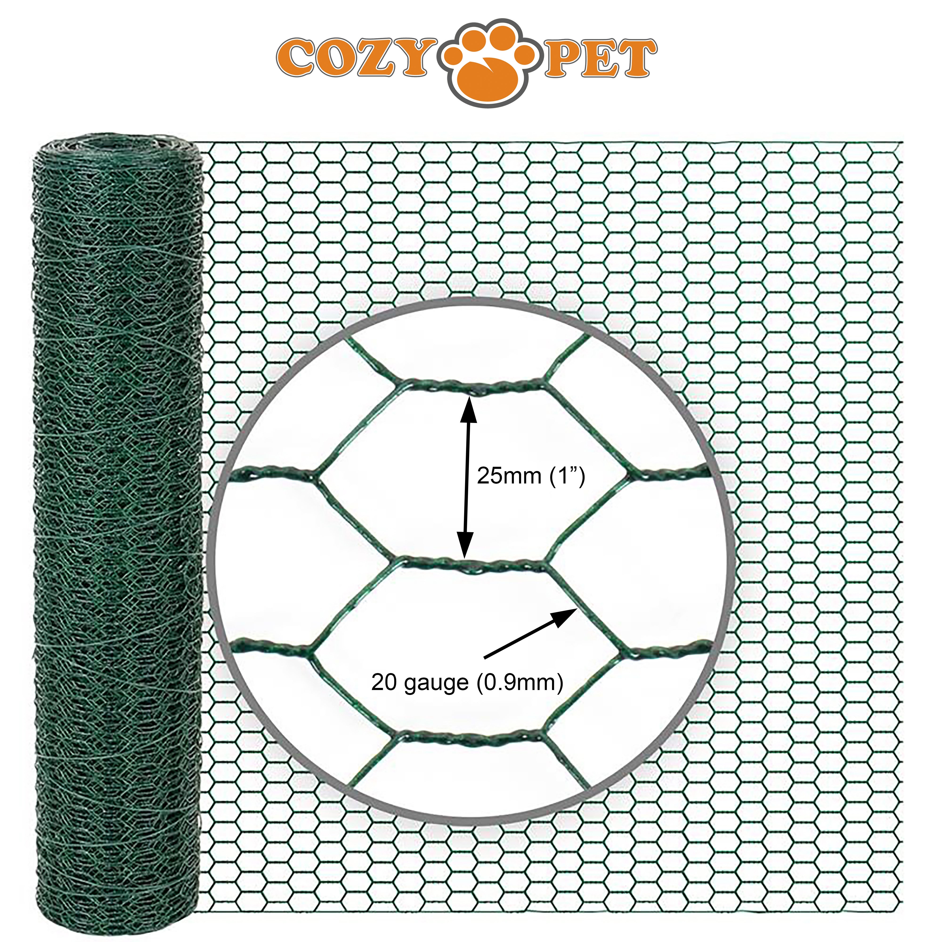 Chicken Run By Cozy Pet 3m X 6m 32mm Galvanised Steel Frame - CR03-6 (32mm)