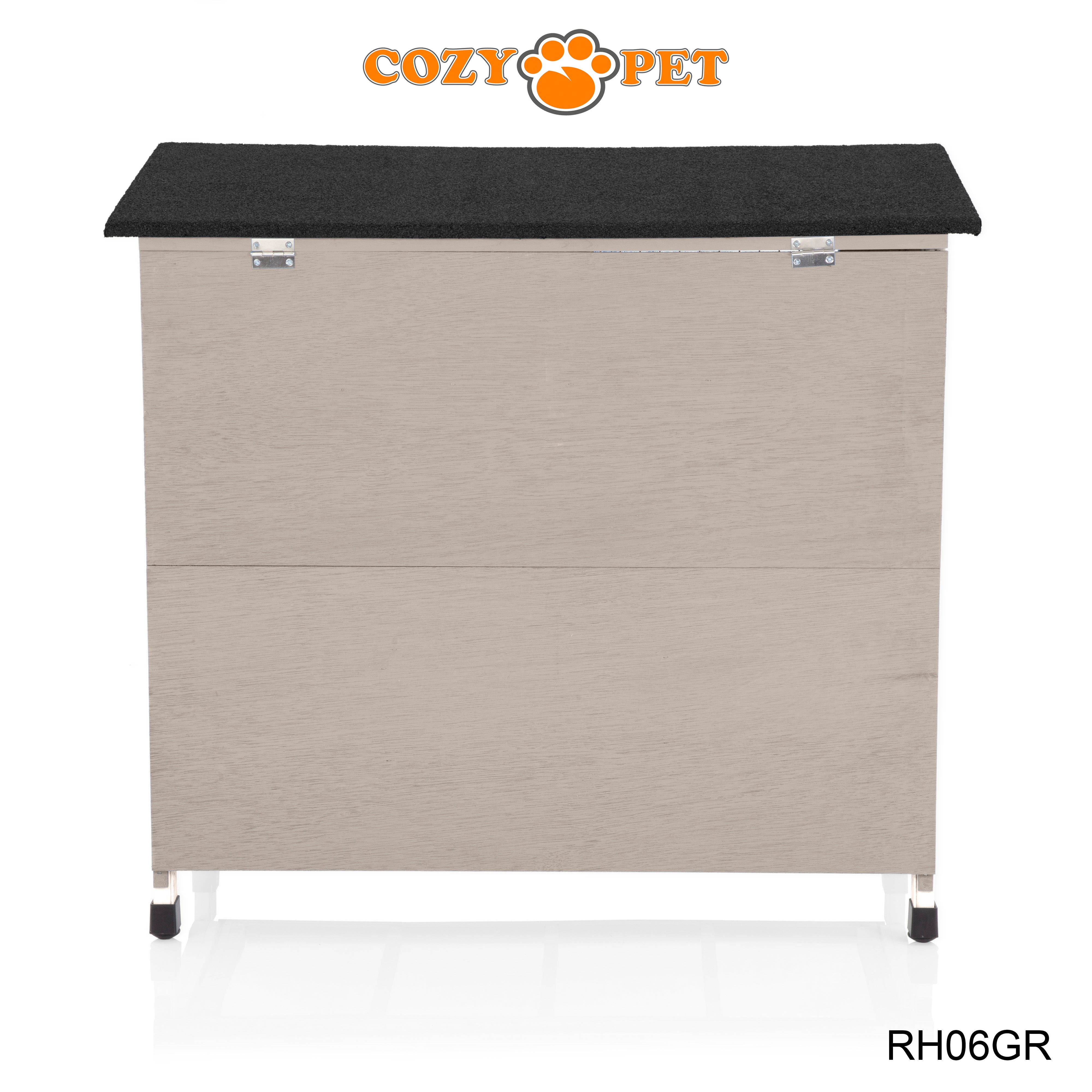 Rabbit Hutch 3ft with Cover by Cozy Pet - Grey - RH06GR + RH06C