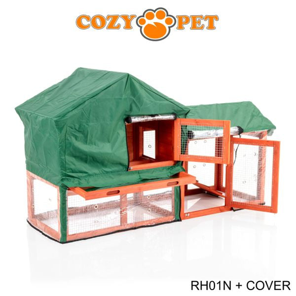 Rabbit Hutch by Cozy Pet - Natural 148cm with Cover Model - RH01N + RH01C