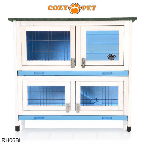 Rabbit Hutch 3ft by Cozy Pet - Blue - RH06BL