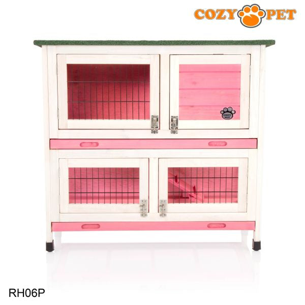 Rabbit Hutch 3ft by Cozy Pet - Pink - RH06P