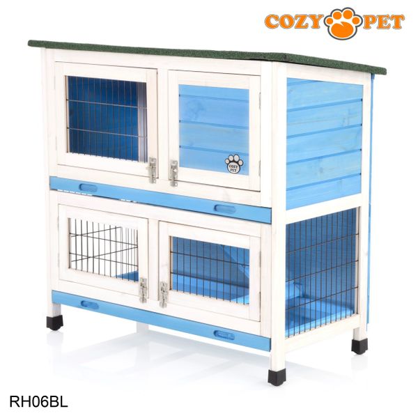 Rabbit Hutch 3ft by Cozy Pet - Blue - RH06BL