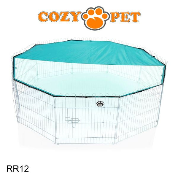 Rabbit Run 10 Panel Playpen with Sunshade by Cozy Pet Model RR12 - Customer Return 35% Discount.