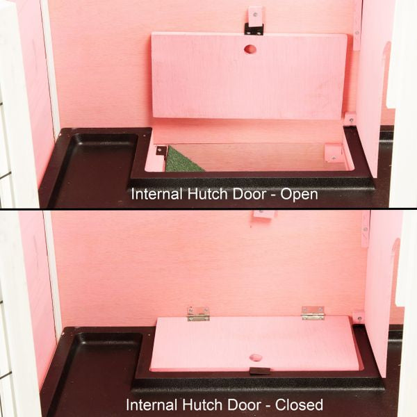 Rabbit Hutch 3ft by Cozy Pet - Pink - RH03P