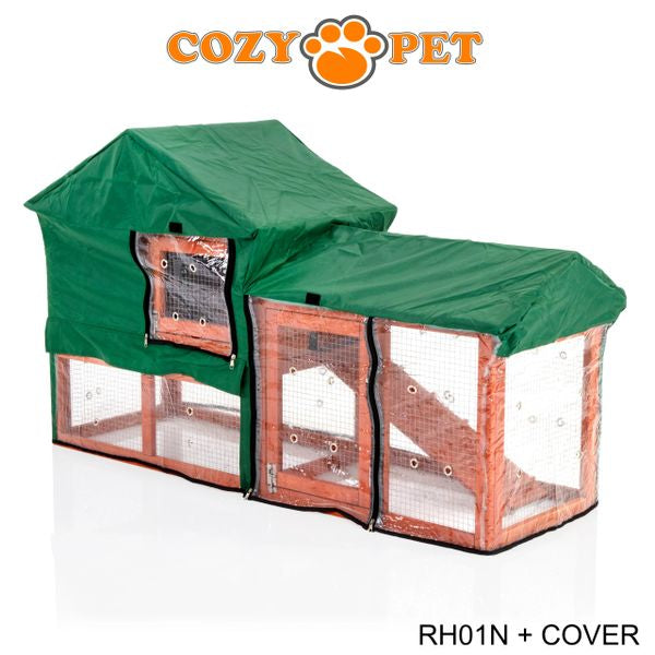 Rabbit Hutch by Cozy Pet - Natural 148cm with Cover Model - RH01N + RH01C