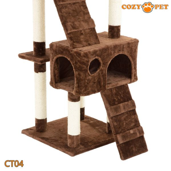 Cat Tree by Cozy Pet Large Deluxe Multi Level Cat Tree - CT04-Choc