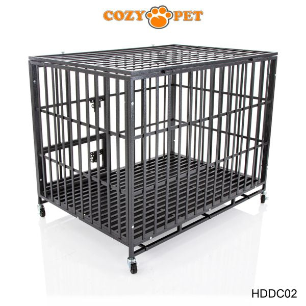 Heavy Duty Dog Cage 42" L By Cozy Pet Steel Crate Vet Groomers Commercial Use Kennel HDDC02