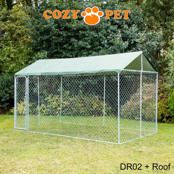 Dog Run by Cozy Pet with Roof 13ft x 7ft Model DR02 + Roof