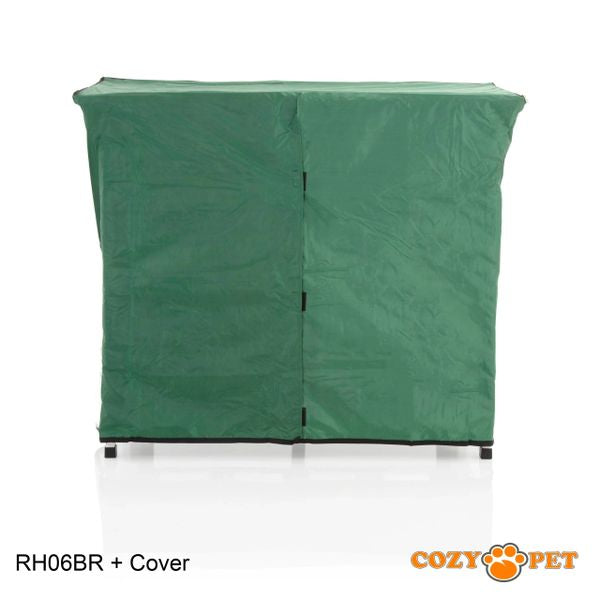 Rabbit Hutch 3ft by Cozy Pet with Cover - Brown - RH06BR + RH06C