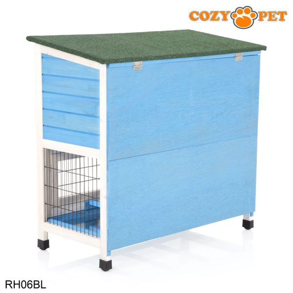 Rabbit Hutch 3ft by Cozy Pet - Blue - RH06BL
