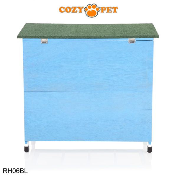 Rabbit Hutch 3ft by Cozy Pet - Blue - RH06BL