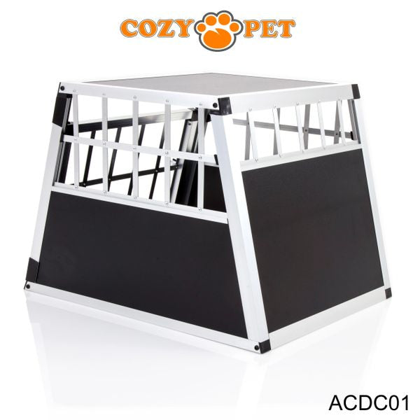 Aluminium Car Dog Cage by Cozy Pet Travel Puppy Crate Pet Carrier Transport ACDC01
