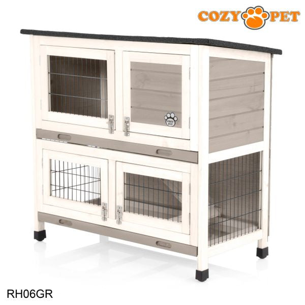 Rabbit Hutch 3ft by Cozy Pet - Grey - RH06GR