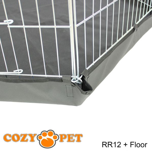 Rabbit Run 10 Panel Playpen with Sunshade and Floor by Cozy Pet Model RR12 + Floor