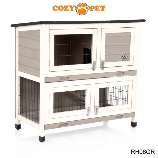 Rabbit Hutch 3ft by Cozy Pet - Grey - RH06GR