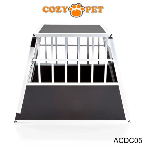 Aluminium Car Dog Cage by Cozy Pet Travel Puppy Crate Pet Carrier Transport ACDC05 - RET - Customer Return 45% Discount.
