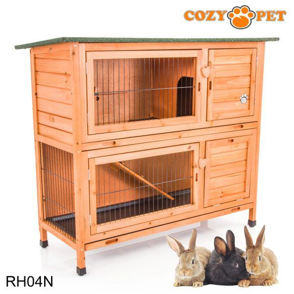 Rabbit Hutch 4ft by Cozy Pet Natural RH04N