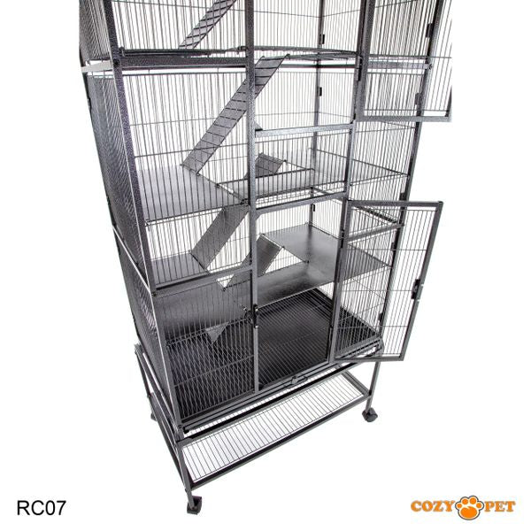 Rodent Cage by Cozy Pet 11mm Narrow Bar Spacing for Rat, Chinchilla, Degu, Ferret Model RC07