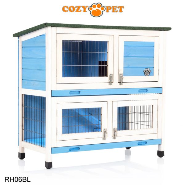 Rabbit Hutch 3ft by Cozy Pet - Blue - RH06BL