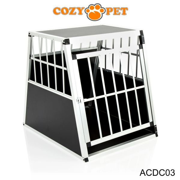 Aluminium Car Dog Cage by Cozy Pet Travel Puppy Crate Pet Carrier Transport ACDC03 - RET - Customer Return 45% Discount.