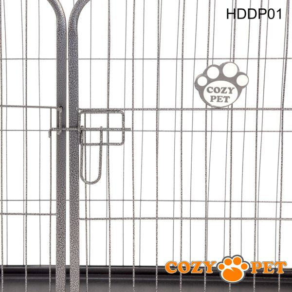 Cozy Pet Heavy Duty Playpen with ABS Tray Dog Crate 61cm Tall Model HDDP01
