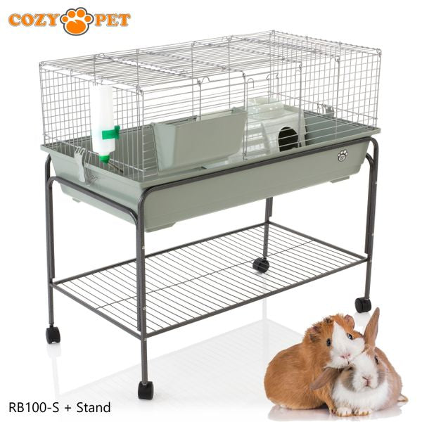 Rabbit Guinea Pig Indoor Cage with Stand by Cozy Pet 100cm for Rat Ch