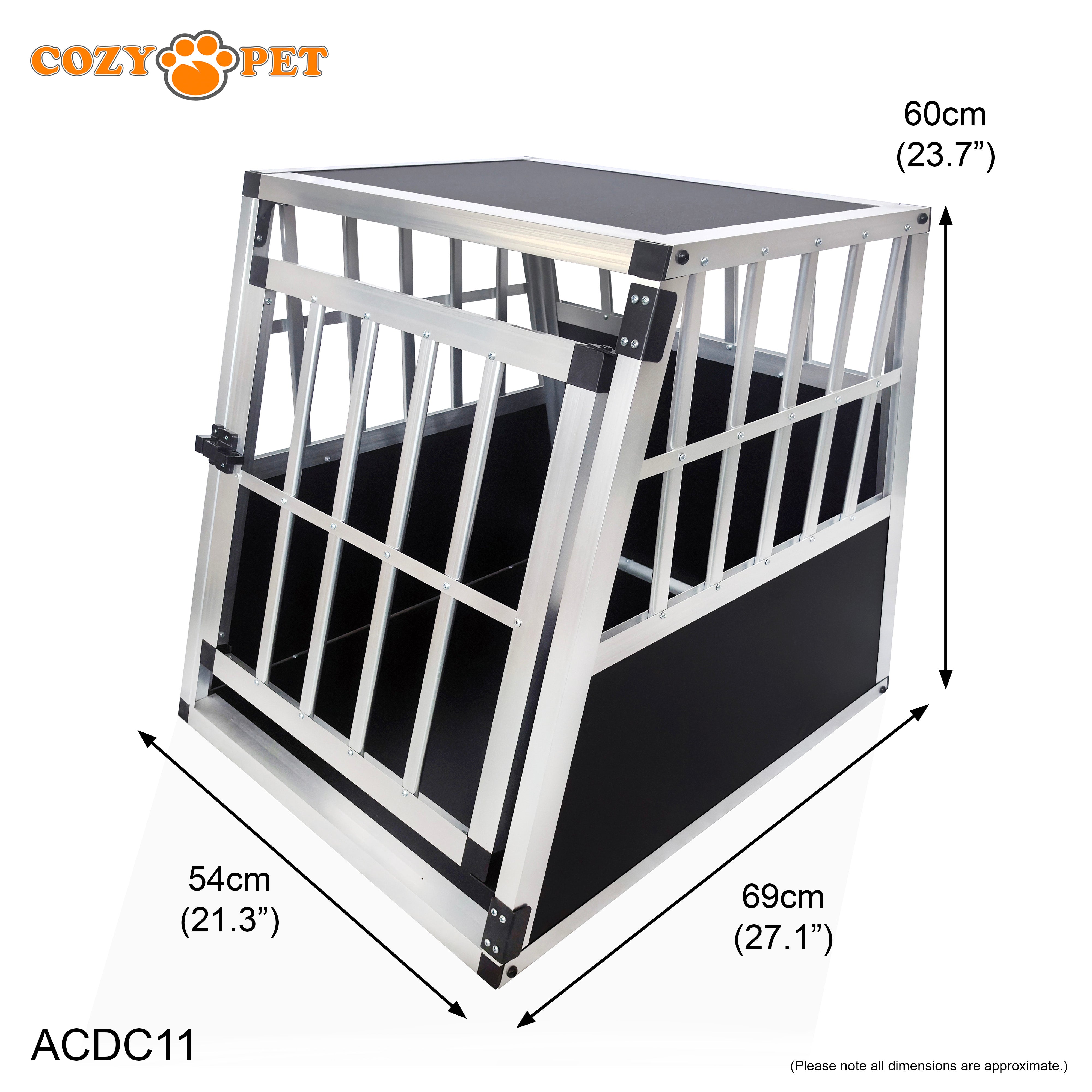 Aluminium Car Dog Cage by Cozy Pet Travel Puppy Crate Pet Carrier Transport ACDC11