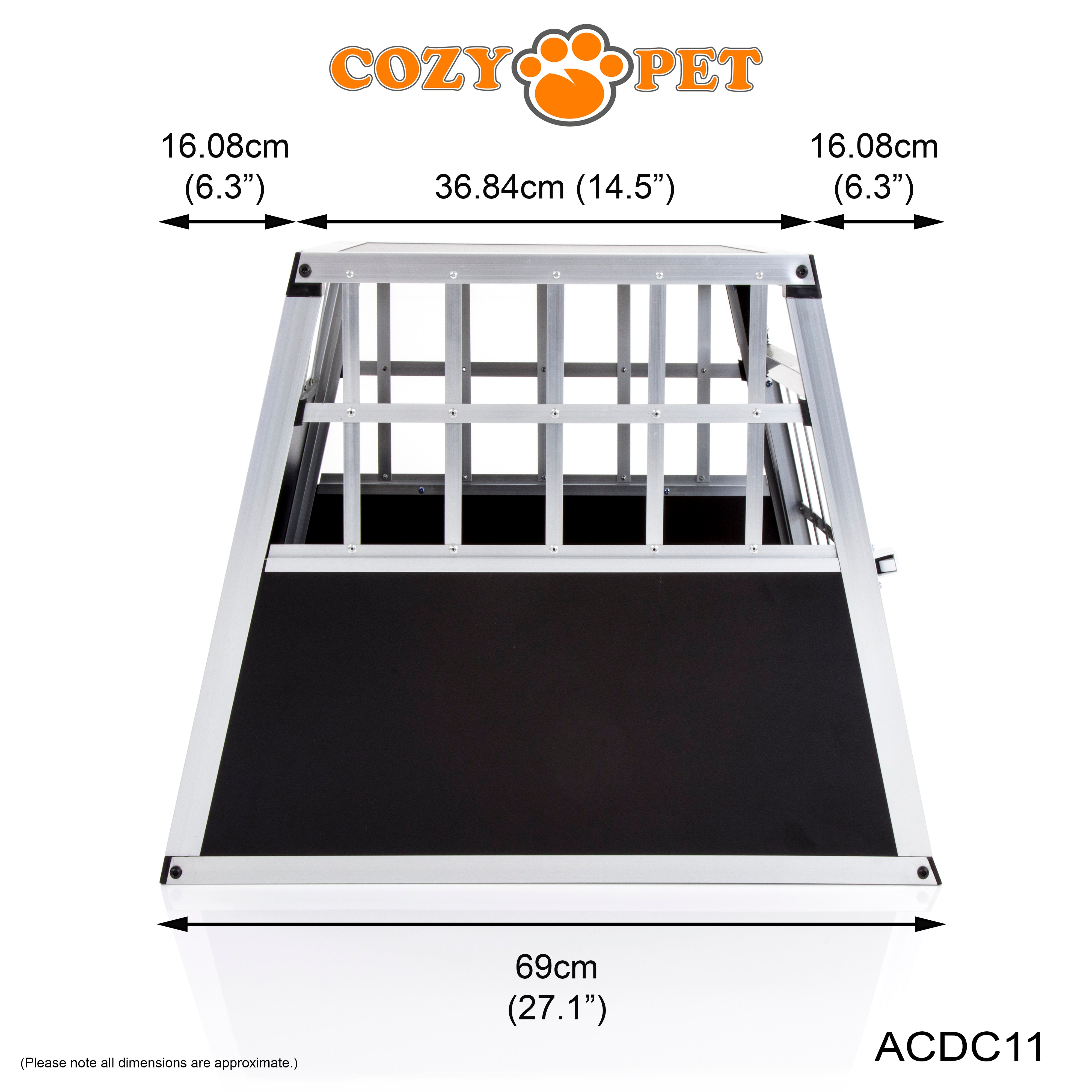 Aluminium Car Dog Cage by Cozy Pet Travel Puppy Crate Pet Carrier Transport ACDC11