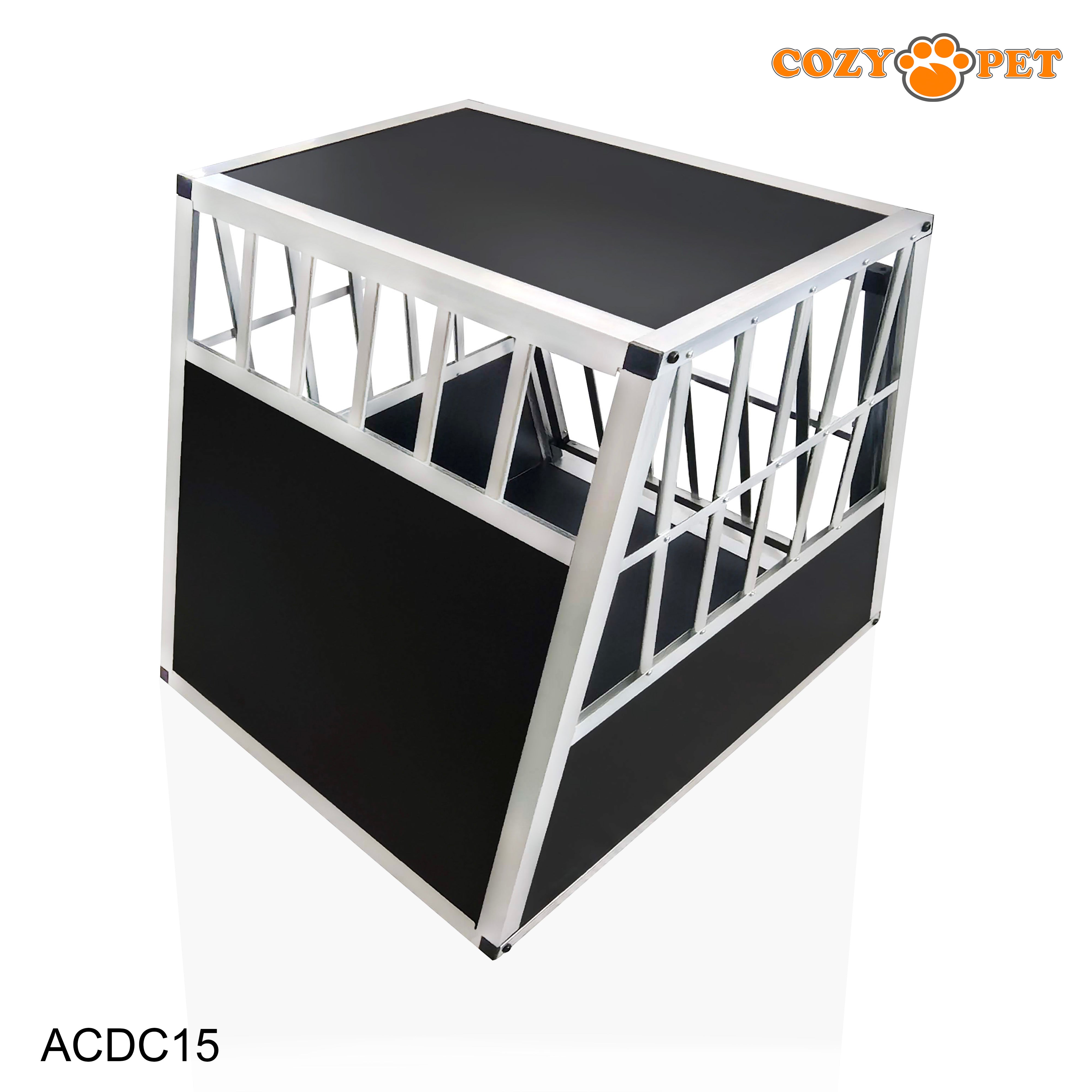 Aluminium Car Dog Cage by Cozy Pet Travel Puppy Crate Pet Carrier Transport ACDC15