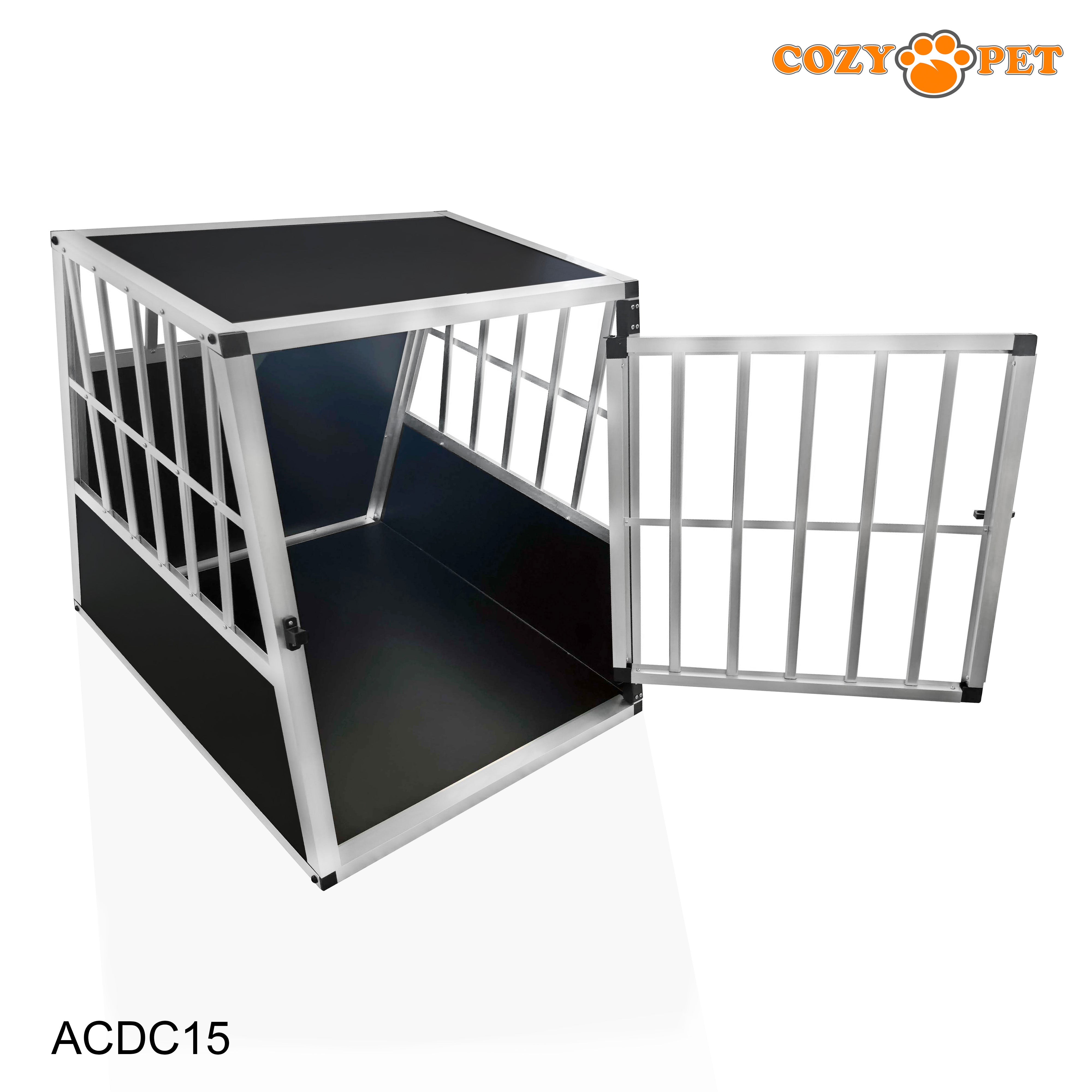 Aluminium Car Dog Cage by Cozy Pet Travel Puppy Crate Pet Carrier Transport ACDC15
