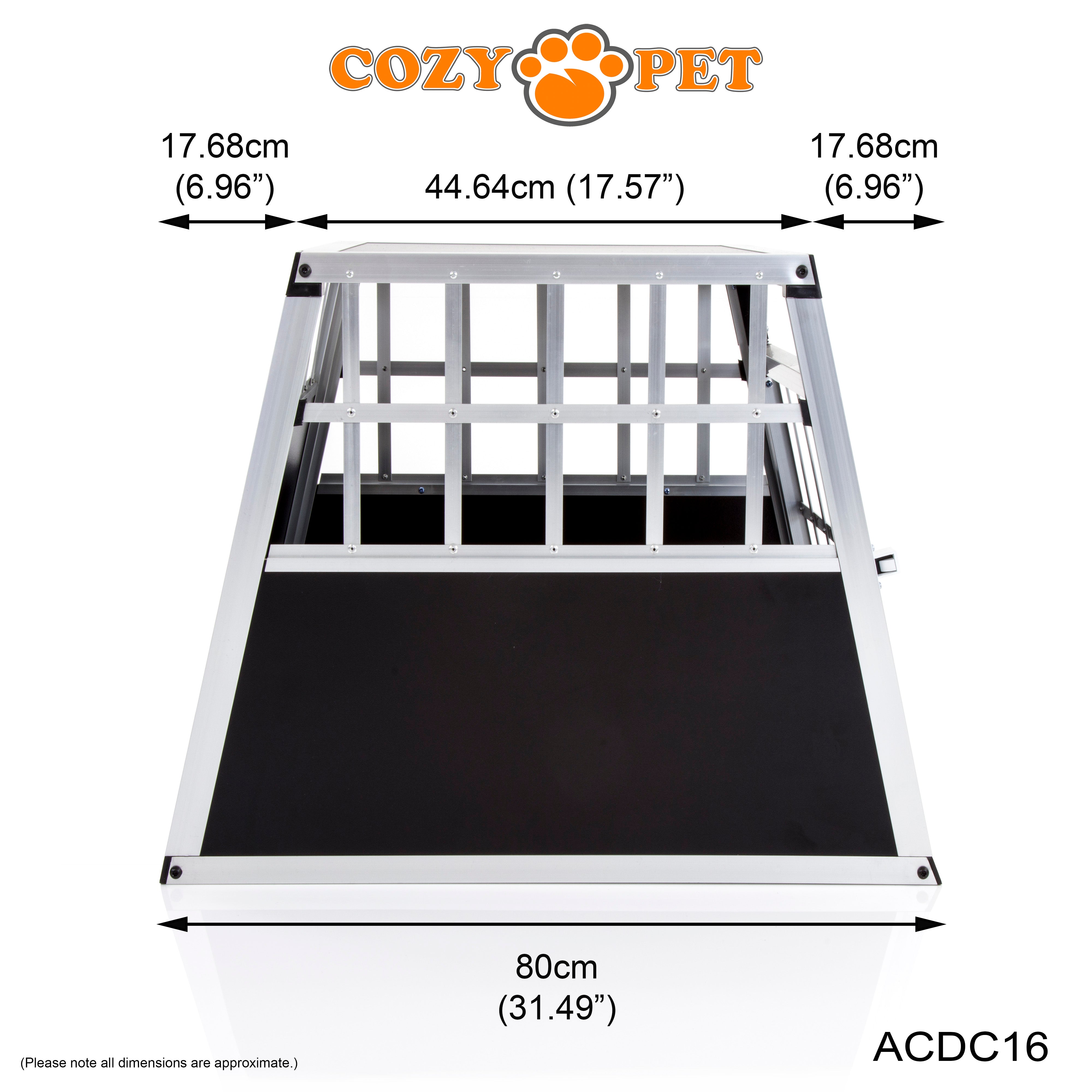 Aluminium Car Dog Cage by Cozy Pet Travel Puppy Crate Pet Carrier Transport ACDC16