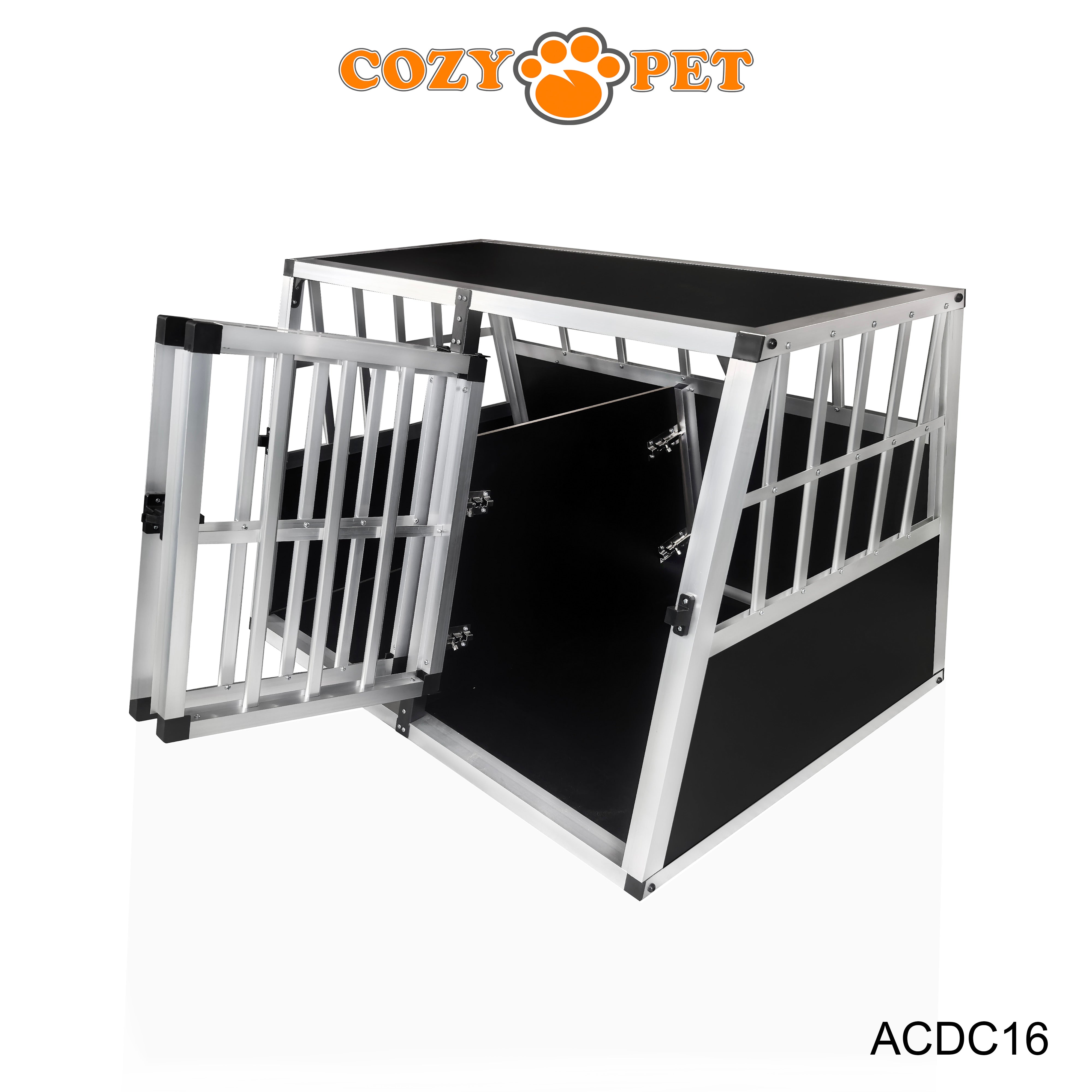 Aluminium Car Dog Cage by Cozy Pet Travel Puppy Crate Pet Carrier Transport ACDC16