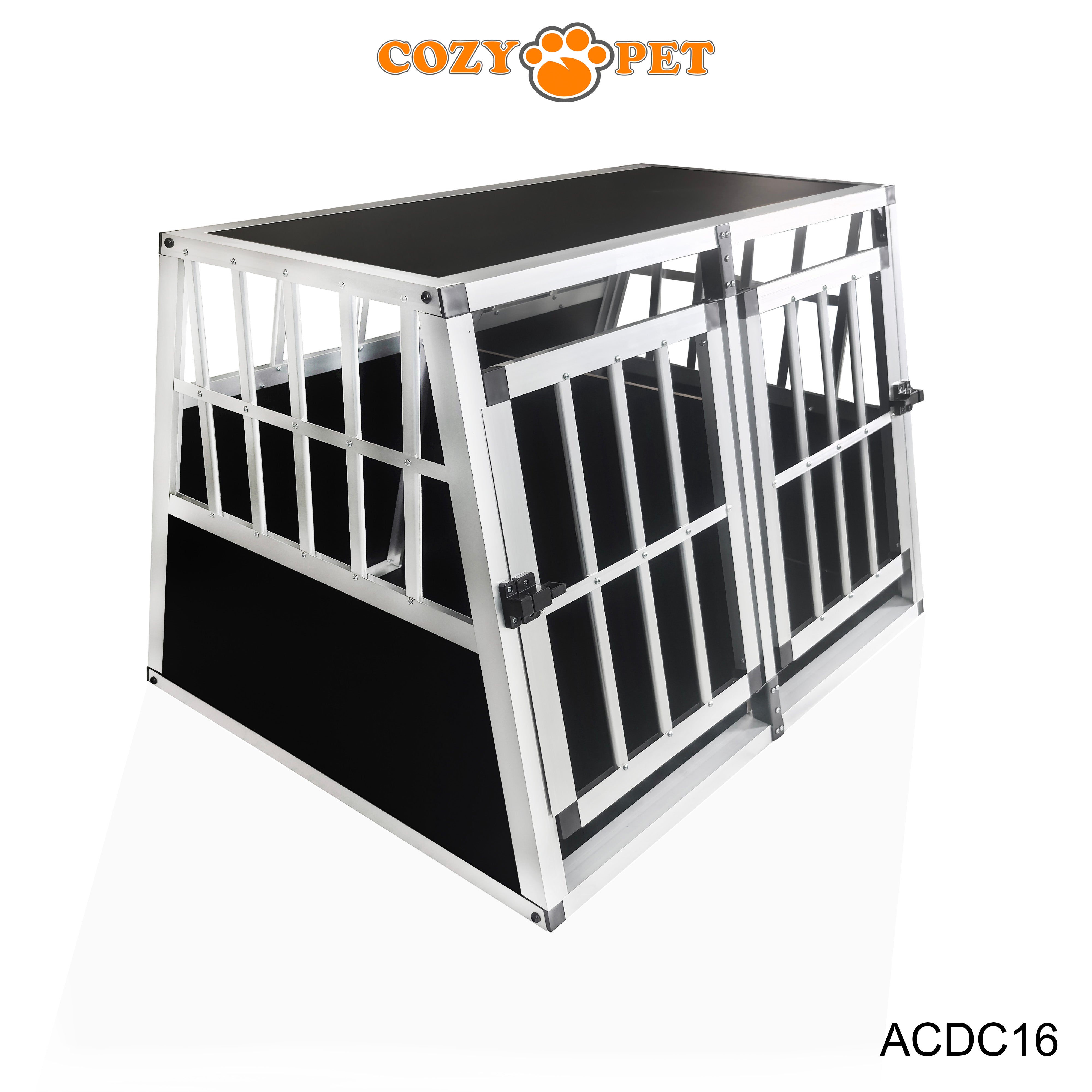 Aluminium Car Dog Cage by Cozy Pet Travel Puppy Crate Pet Carrier Transport ACDC16