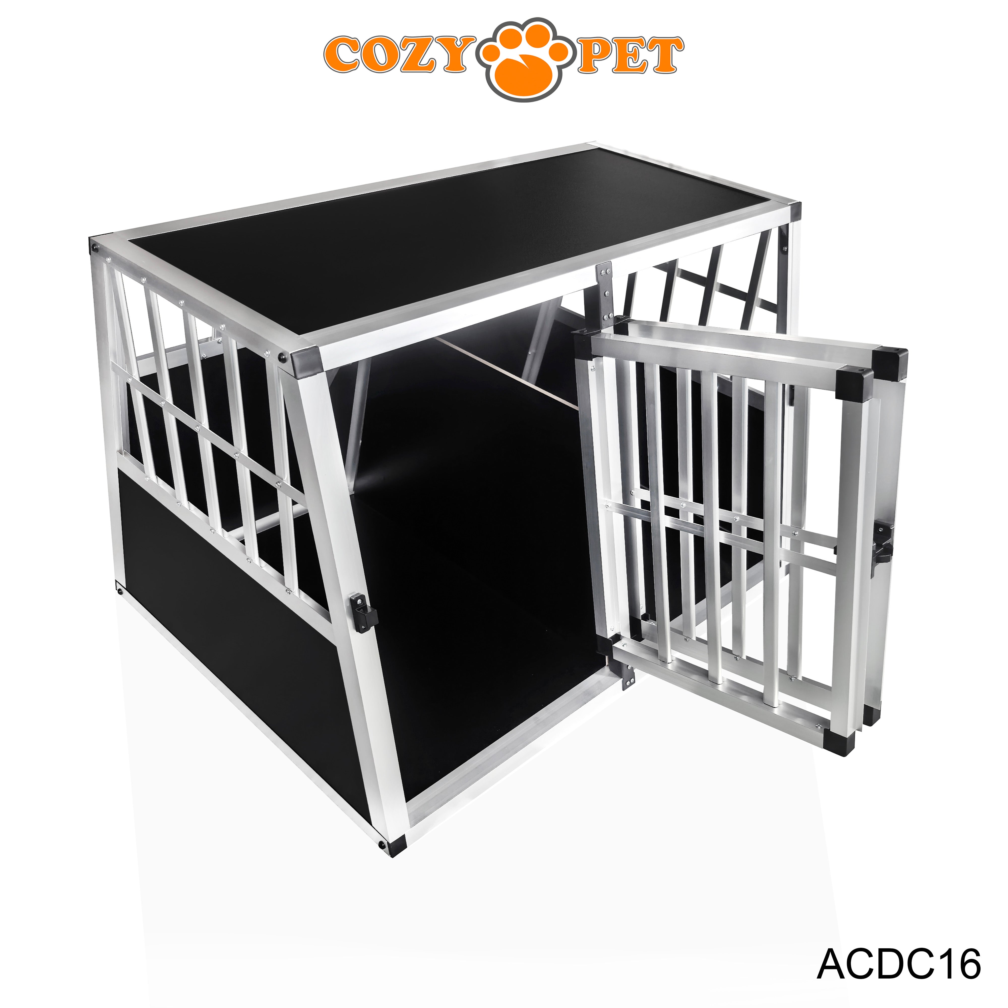 Aluminium Car Dog Cage by Cozy Pet Travel Puppy Crate Pet Carrier Transport ACDC16