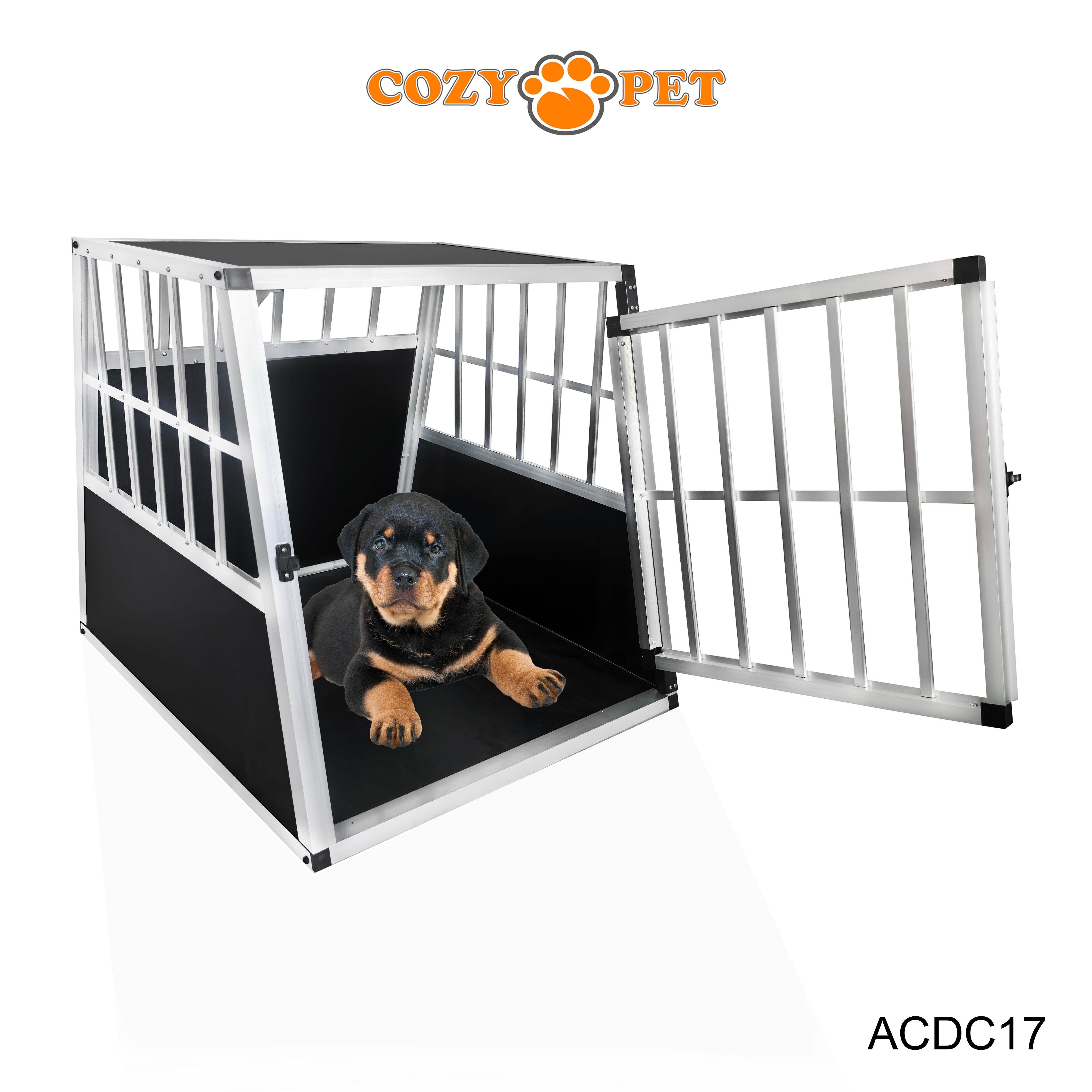 Aluminium Car Dog Cage by Cozy Pet Travel Puppy Crate Pet Carrier Transport ACDC17