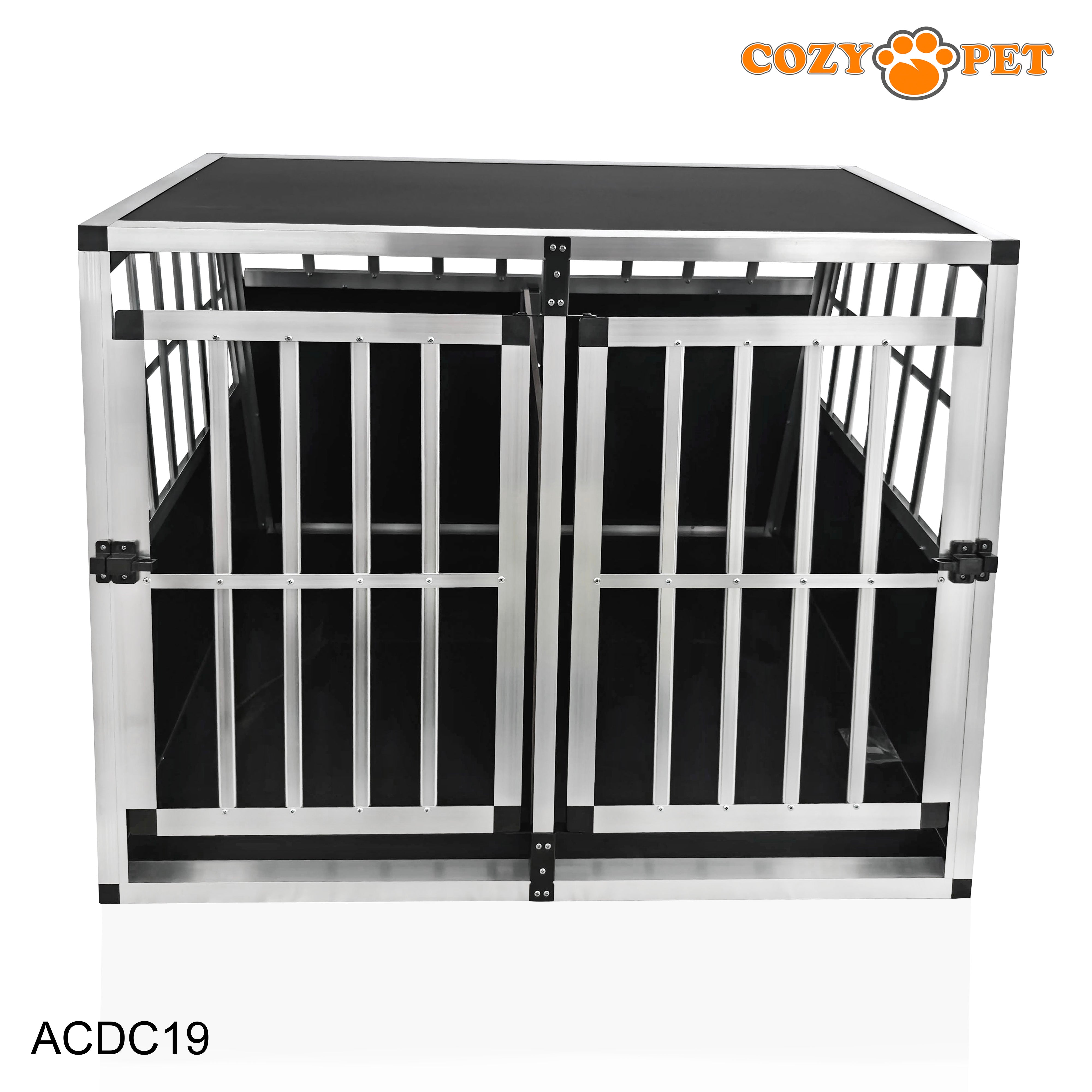 Aluminium Car Dog Cage by Cozy Pet Travel Puppy Crate Pet Carrier Transport ACDC19