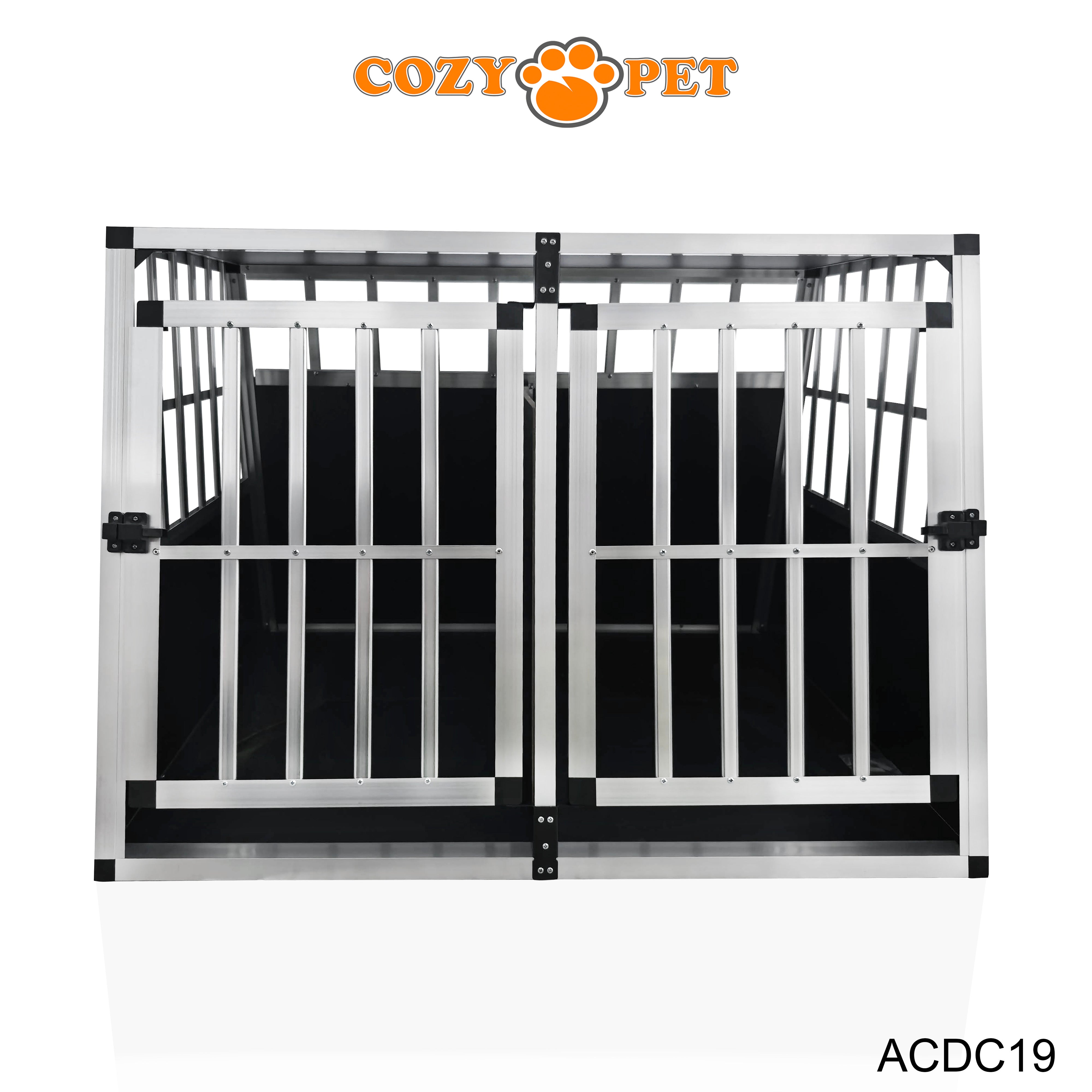 Aluminium Car Dog Cage by Cozy Pet Travel Puppy Crate Pet Carrier Transport ACDC19