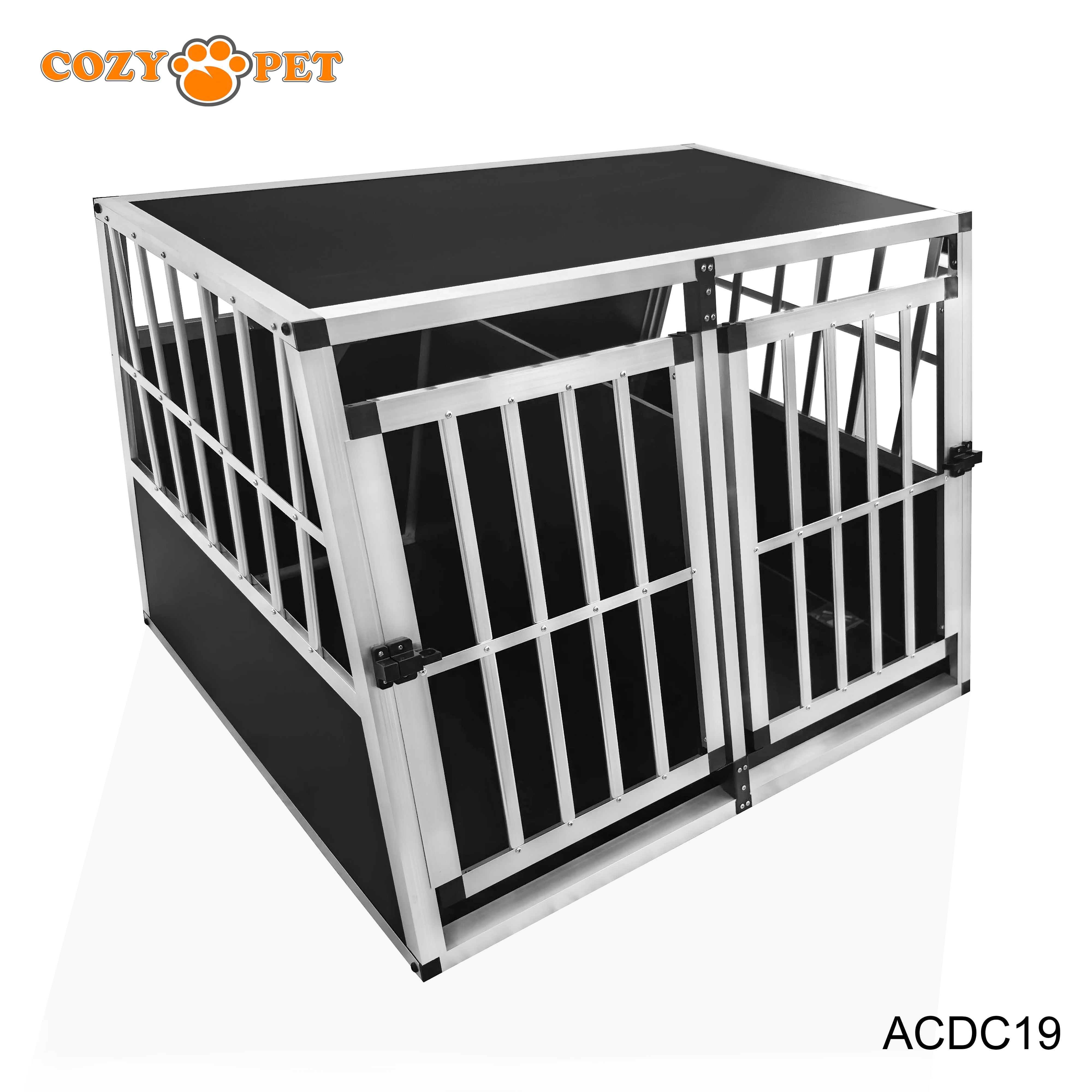 Aluminium Car Dog Cage by Cozy Pet Travel Puppy Crate Pet Carrier Transport ACDC19
