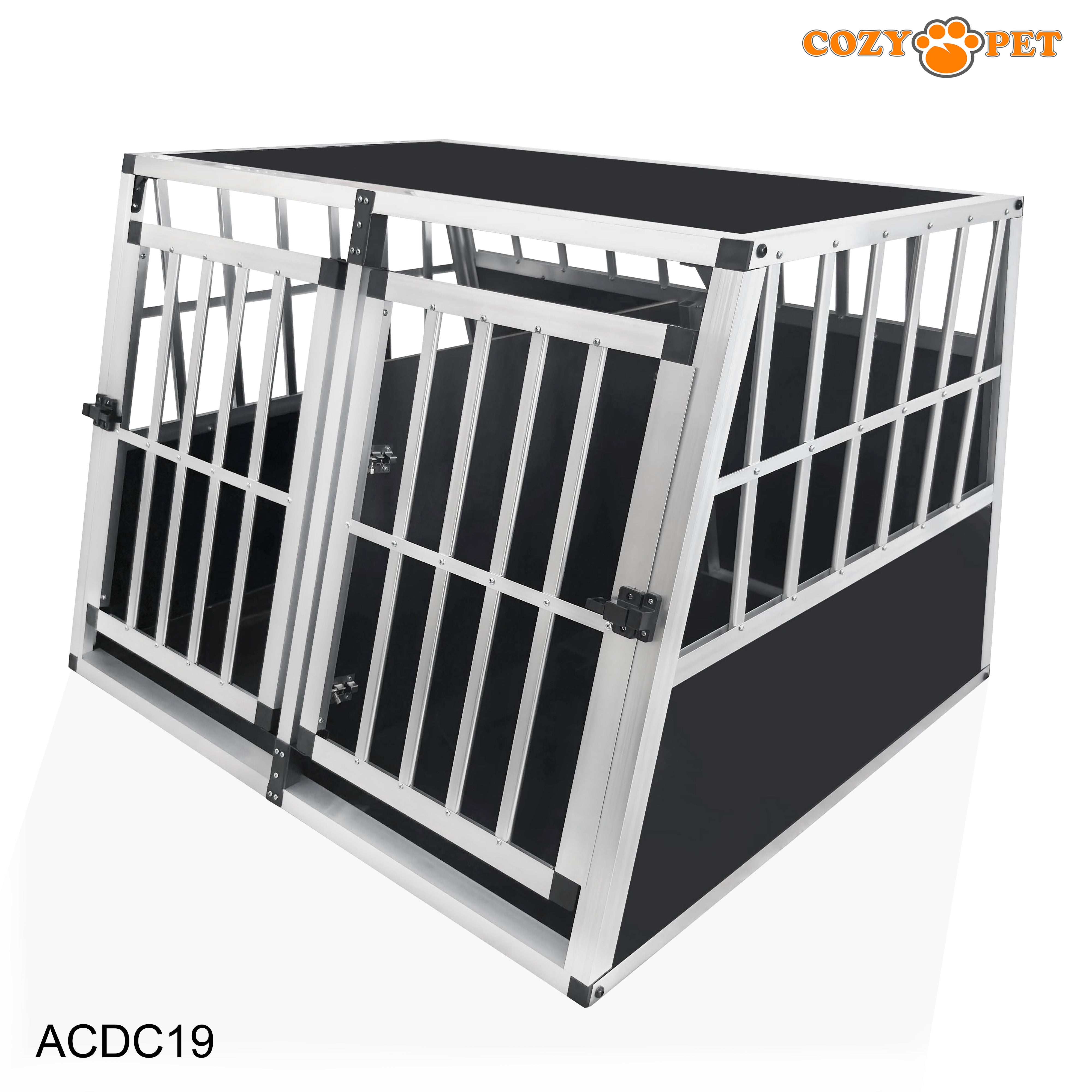Aluminium Car Dog Cage by Cozy Pet Travel Puppy Crate Pet Carrier Transport ACDC19